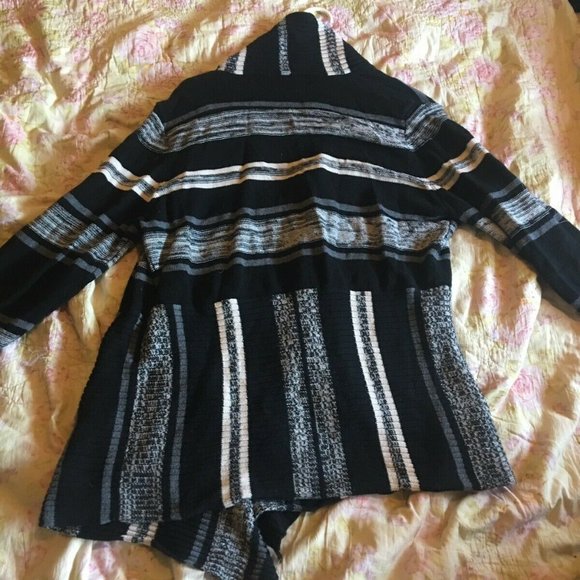 St John's Bay Stripped Open Cardigan - Picture 2 of 3